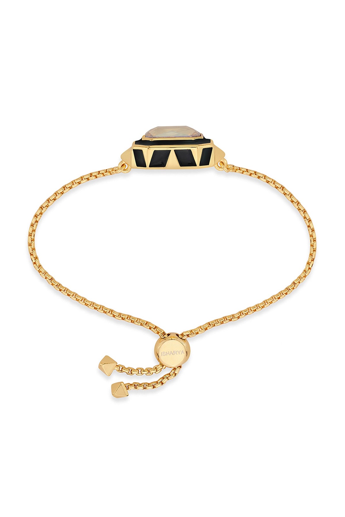 Gold Plated Enameled Bracelet