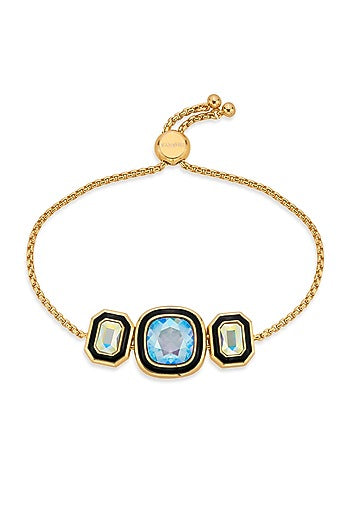 Gold Finished Enameled Bracelet