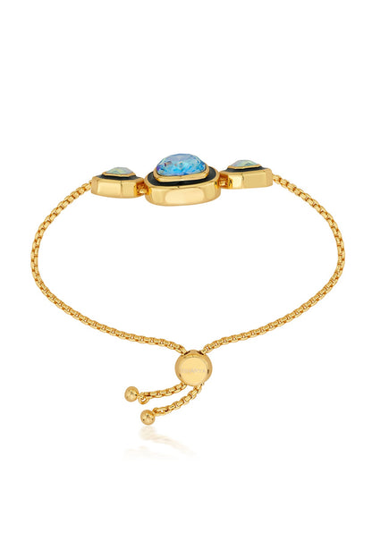 Gold Finished Enameled Bracelet