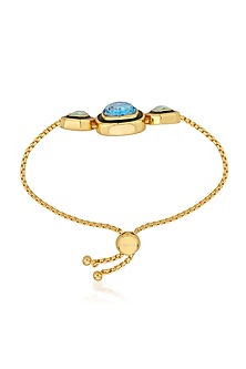 Gold Finished Enameled Bracelet