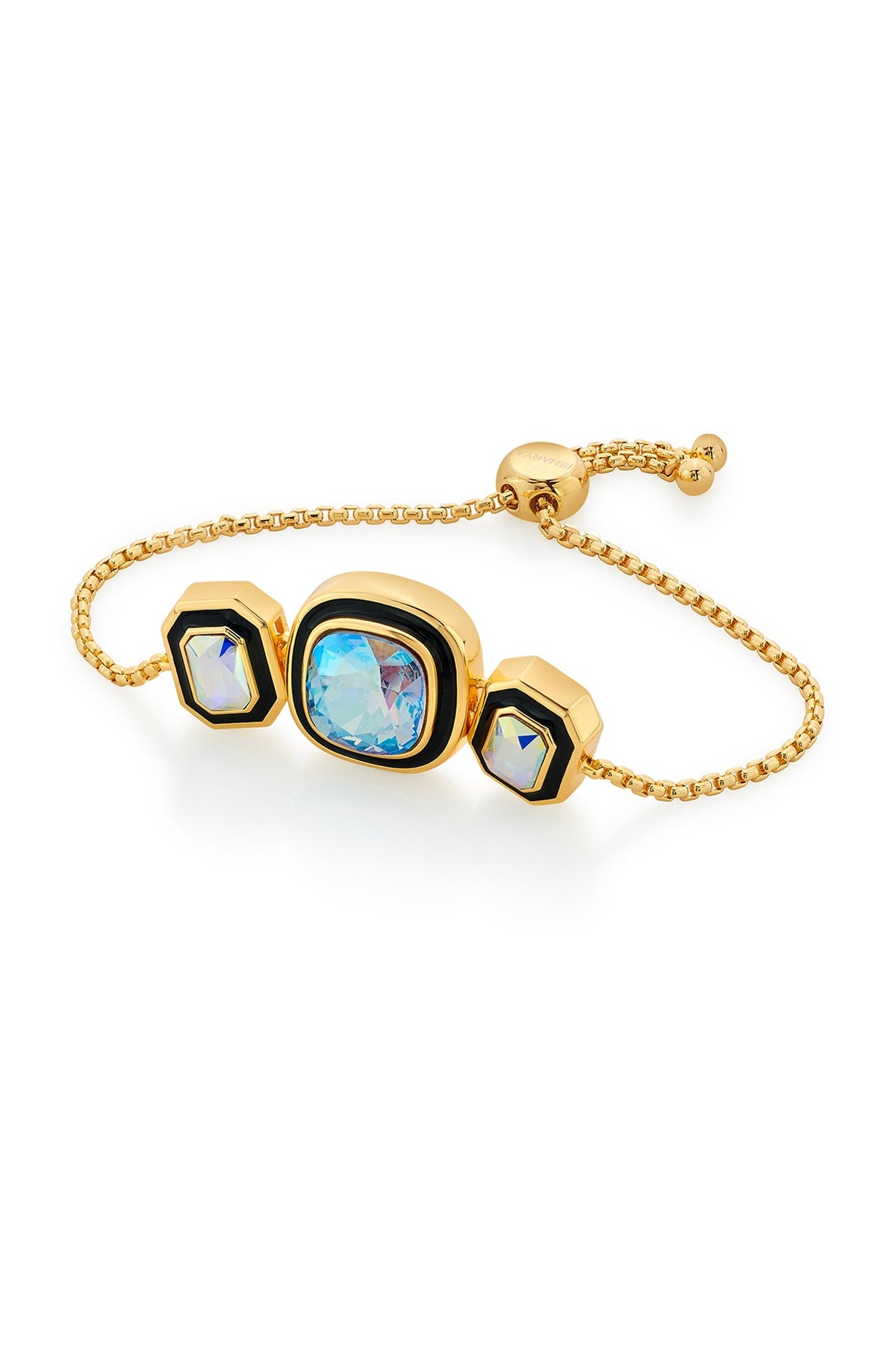 Gold Finished Enameled Bracelet