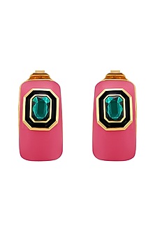 Gold Finish Hoop Earrings