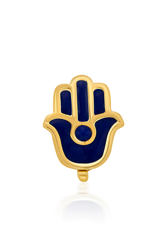 Gold Plated Hamsa Midnight Charm
