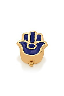 Gold Plated Hamsa Midnight Charm