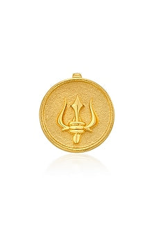 Gold Plated Trident Sunset Charm