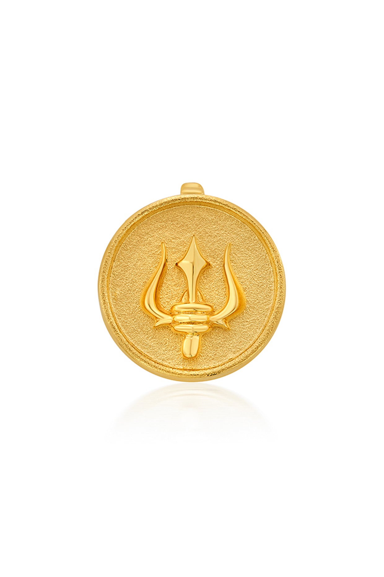 Gold Plated Trident Sunset Charm