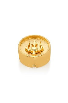 Gold Plated Trident Sunset Charm
