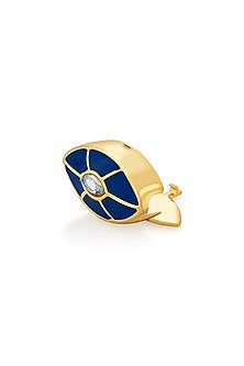 Gold Plated Evil Eye Ocean Charm
