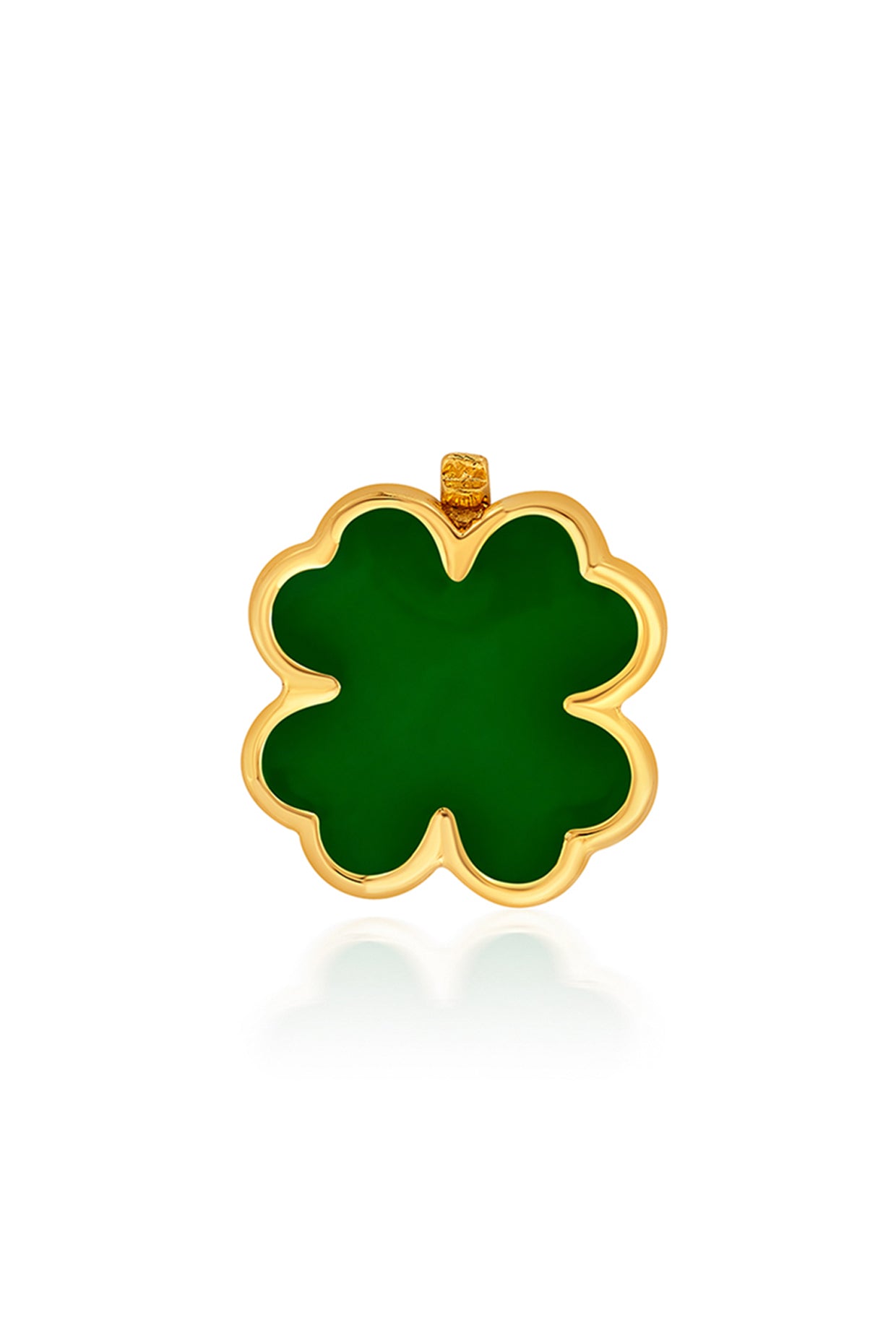 Gold Plated Clover Forest Charm