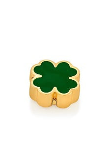 Gold Plated Clover Forest Charm