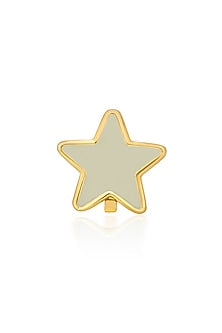Gold Plated Star Ecru Charm