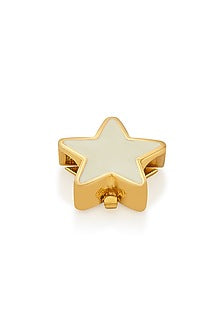 Gold Plated Star Ecru Charm
