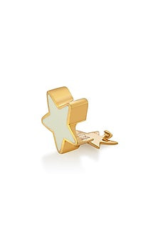 Gold Plated Star Ecru Charm