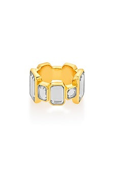 Gold Plated Mirror Ring
