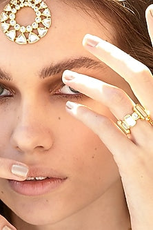 Gold Plated Mirror Ring