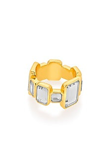 Gold Plated Mirror Ring
