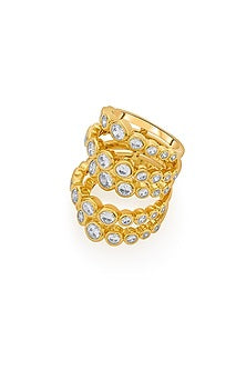 Gold Finish Multi-Band Cocktail Ring