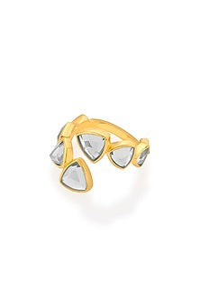 Gold Plated Mirror Ring