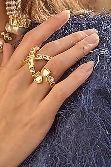 Gold Plated Mirror Ring