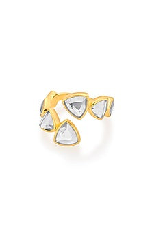 Gold Plated Mirror Ring