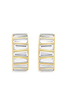 Gold Finish Hoop Earrings