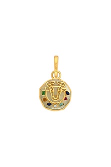 Gold Finish Taurus Zodiac Charm
