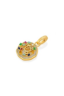 Gold Finish Aquarius Zodiac Charm
