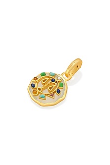 Gold Finish Libra Zodiac Charm