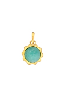 Gold Finish Amazonite Ether Charm