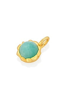 Gold Finish Amazonite Ether Charm