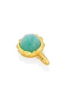 Gold Finish Amazonite Ether Charm