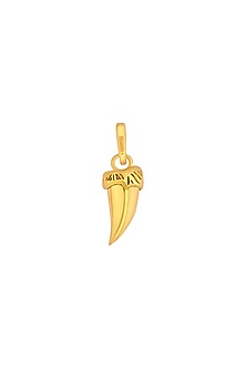 Gold Finish Shark Tooth Charm