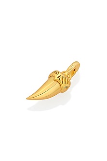 Gold Finish Shark Tooth Charm