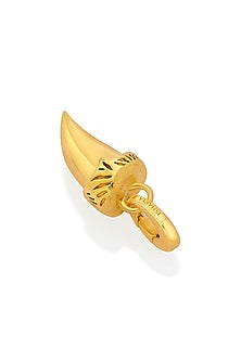 Gold Finish Shark Tooth Charm
