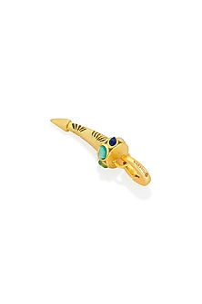 Gold Finish Rhino Horn Charm