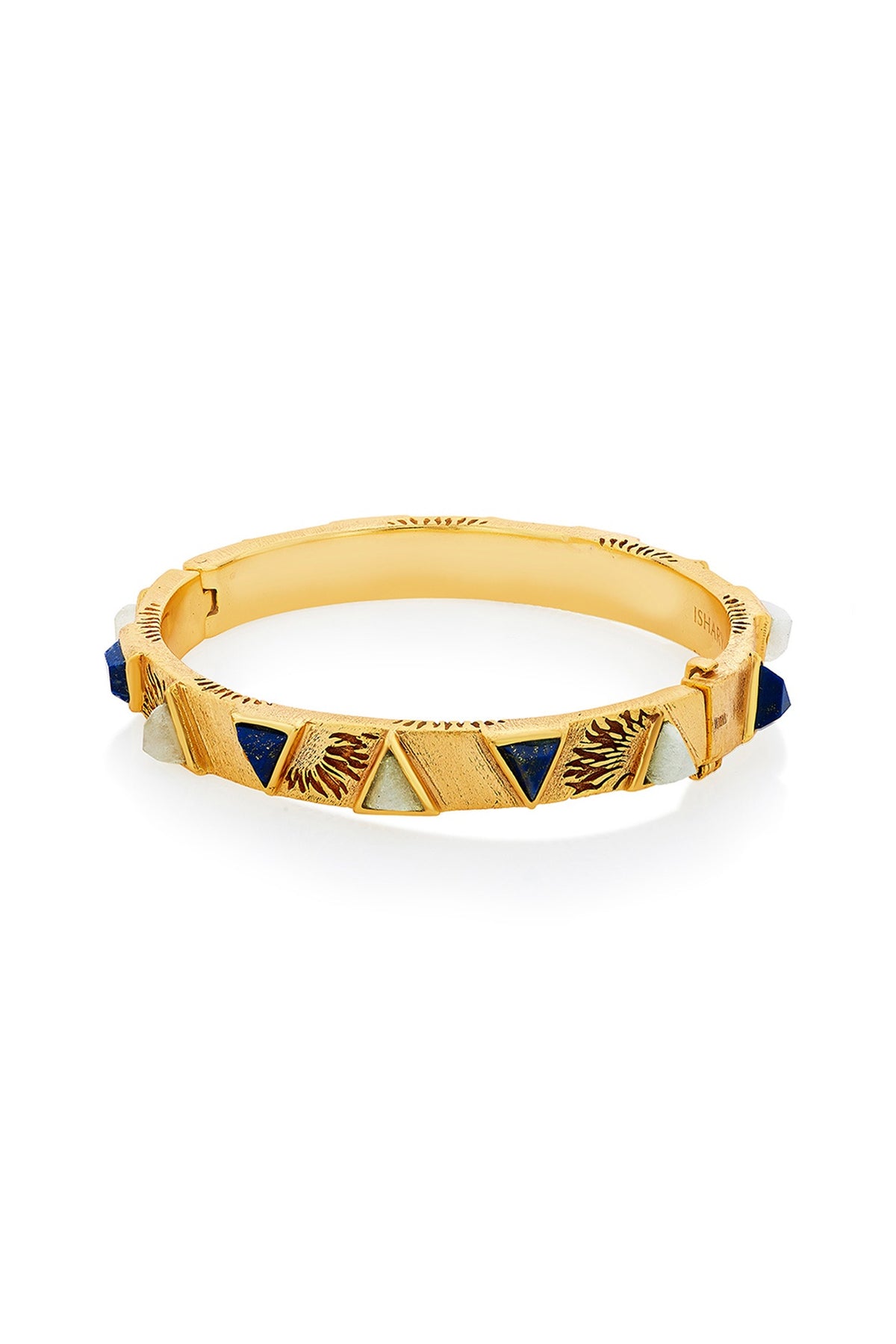 Gold Plated Lapis & Jade Venus Bracelet