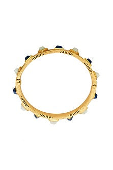 Gold Plated Lapis & Jade Venus Bracelet