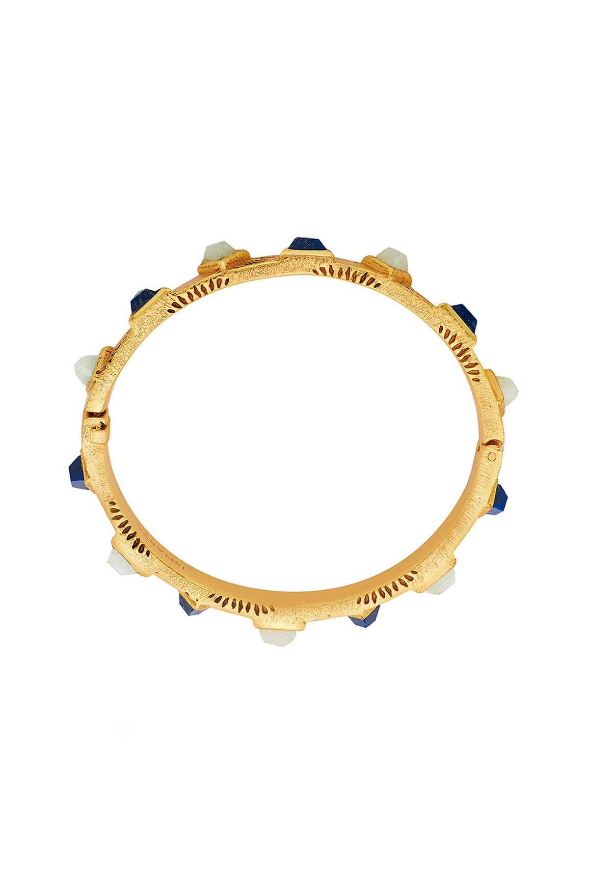 Gold Plated Lapis & Jade Venus Bracelet