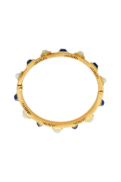 Gold Plated Lapis & Jade Venus Bracelet