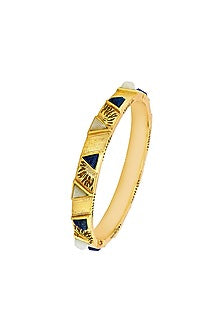 Gold Plated Lapis & Jade Venus Bracelet