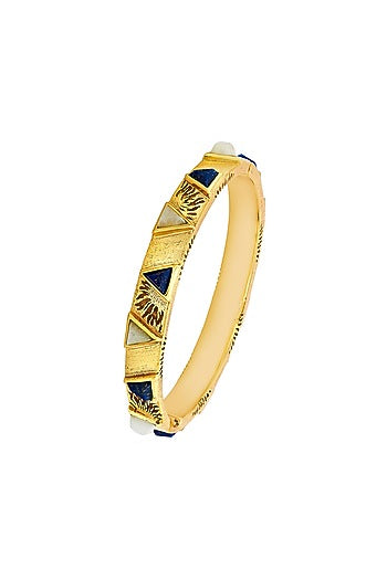 Gold Plated Lapis & Jade Venus Bracelet