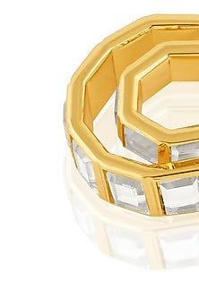 Gold Plated Mirror Hoop Earrings