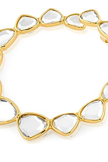 Gold Plated Mirror Stud Earrings