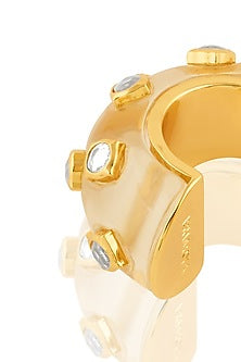 Gold Plated Mirror Huggie Hoops Earrings
