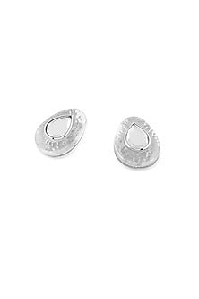 Gold Plated Resin & Mirror Stud Earrings