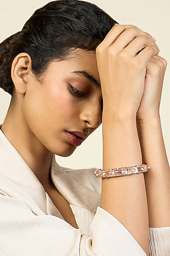 Rose Gold Plated Mirror Bangle