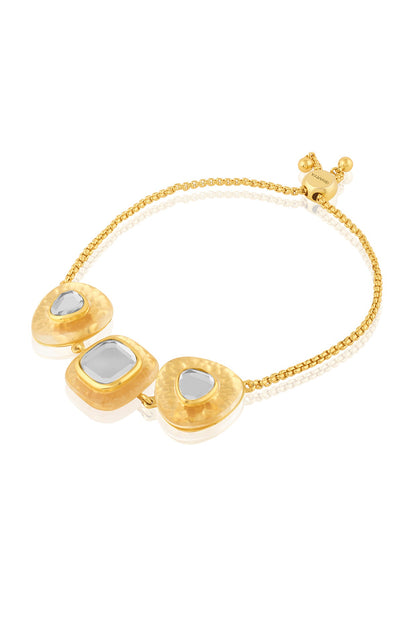 Gold Plated Mirror Bracelet
