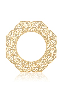 Gold Plated Hand-Cut Mirror Bangle
