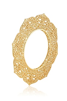 Gold Plated Hand-Cut Mirror Bangle