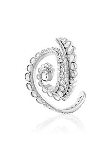 Gold Plated Mirror & Crystal Zirconia Cuff